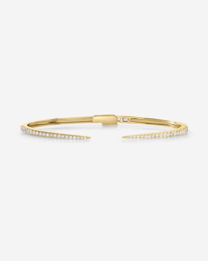 Ring Concierge Bracelet 14k Yellow Gold Diamond Claw Cuff