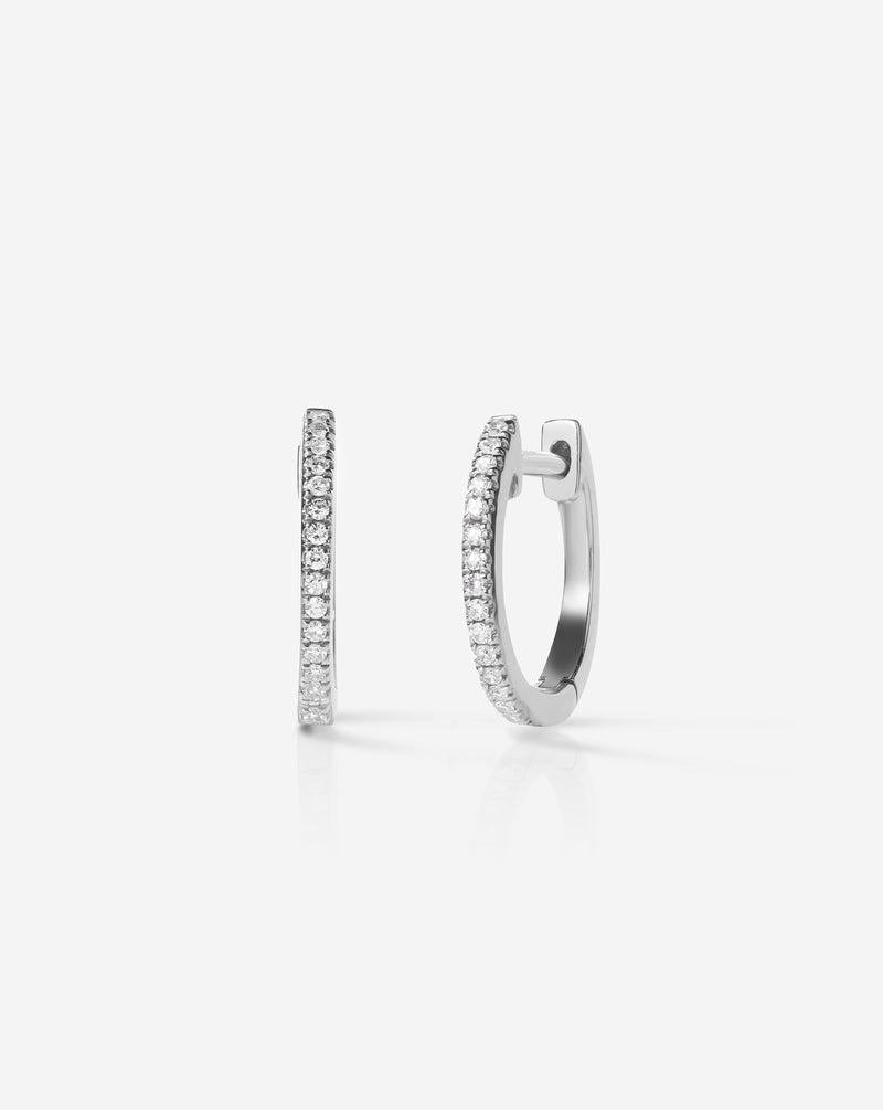 Orecchini in oro bianco 9Kt diamanti e zaffiri naturali C-ORPOWER9KT/3Z Orecchini in oro bianco 9Kt diamanti e zaffiri naturali C-ORPOWER9KT/3Z