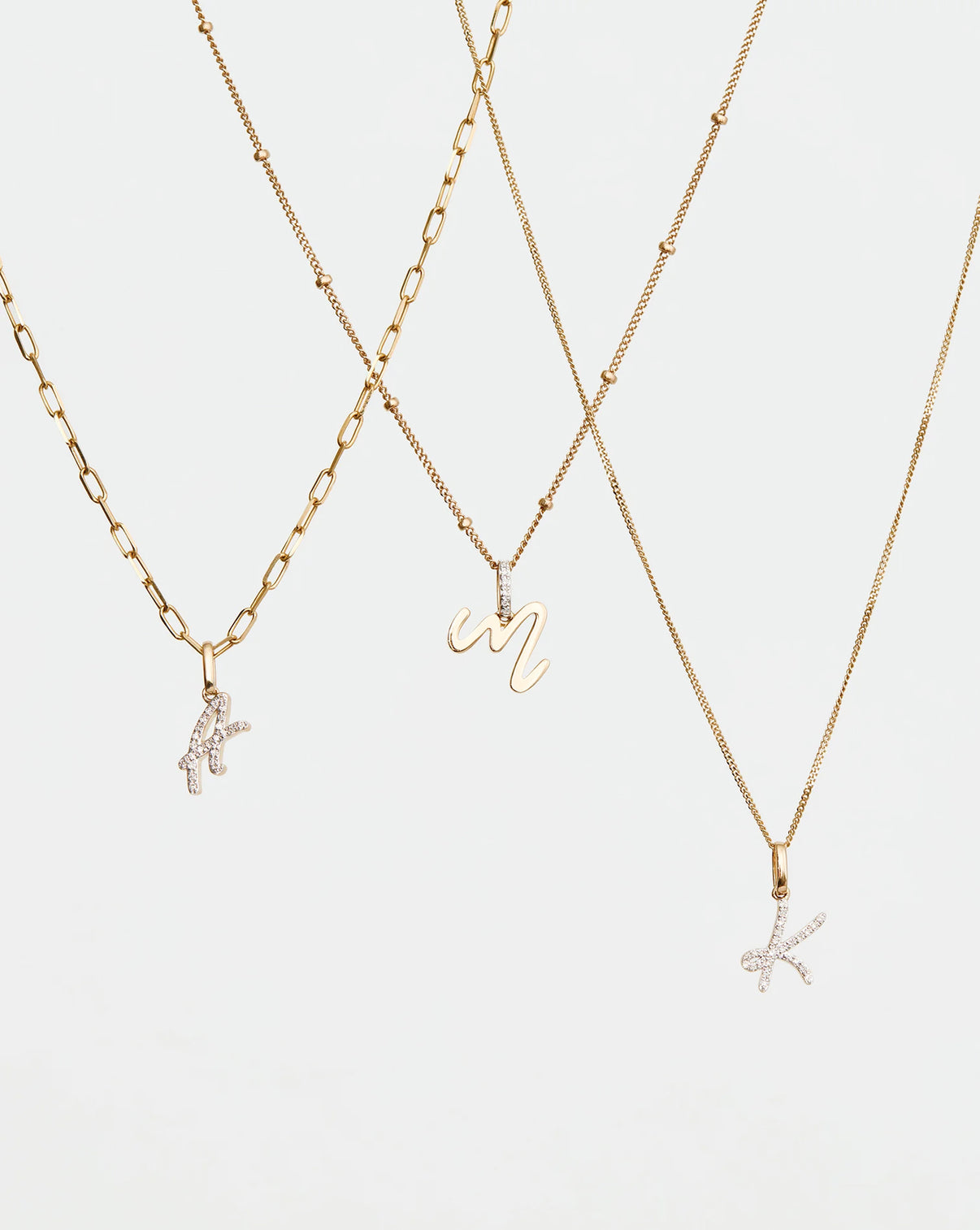 multiple necklaces with pendant global