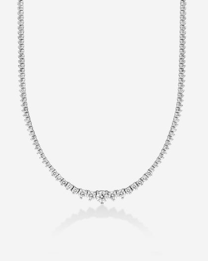 Ring Concierge Graduated Diamond Tennis Necklace on white background global