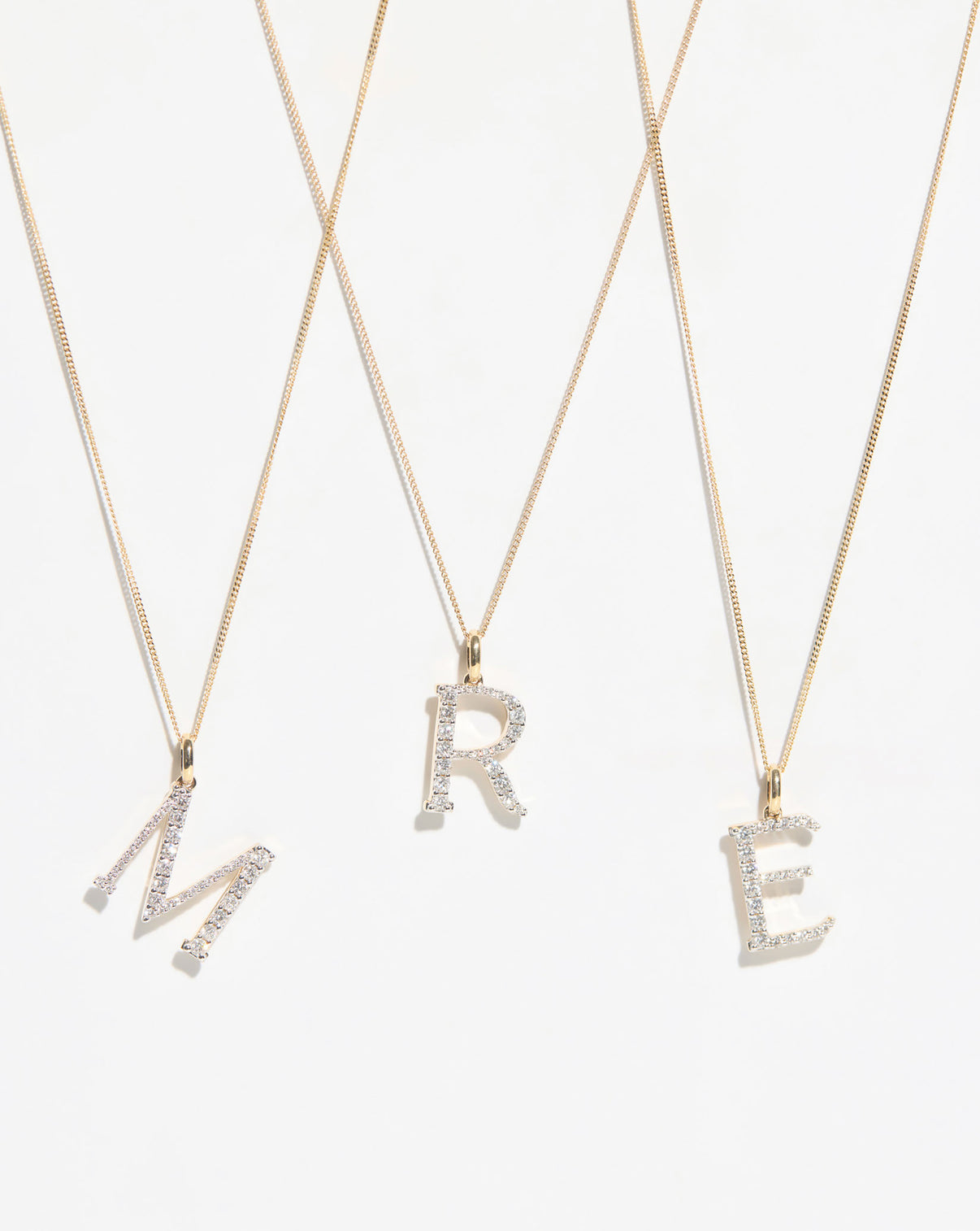 Multple large diamond pendant in white background global