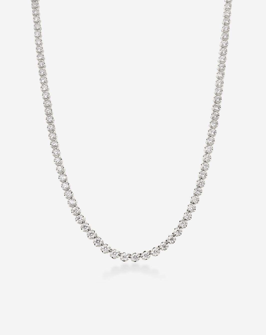 Ring Concierge Luxe Diamond Tennis Necklace 14K White Gold