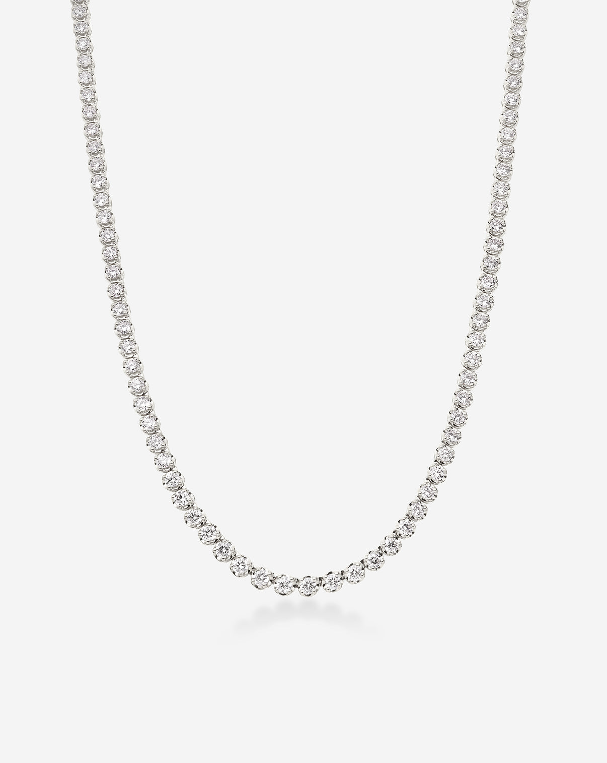 Ring Concierge Luxe Diamond Tennis Necklace 14K White Gold