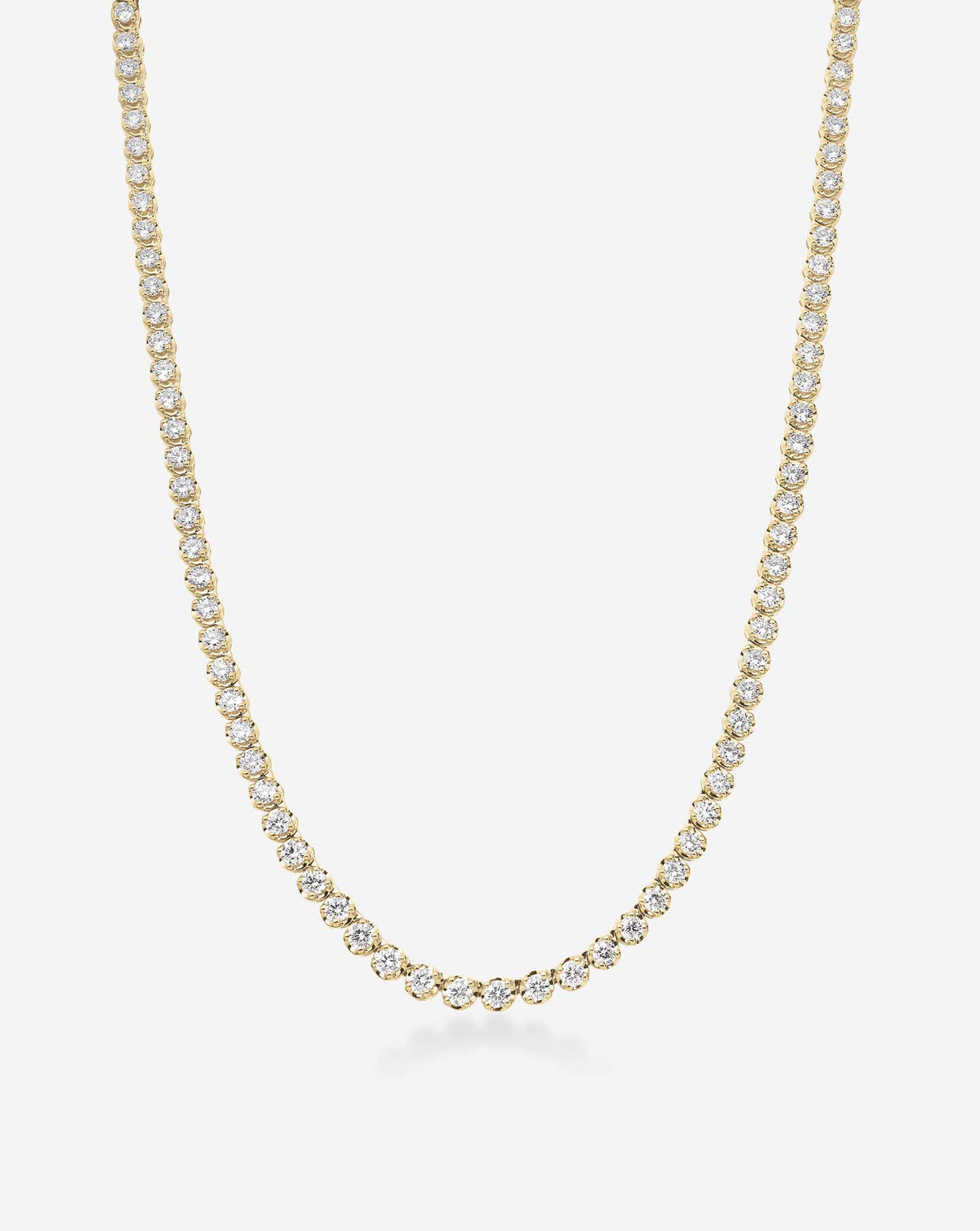 Ring Concierge Luxe Diamond Tennis Necklace 14K Yellow Gold