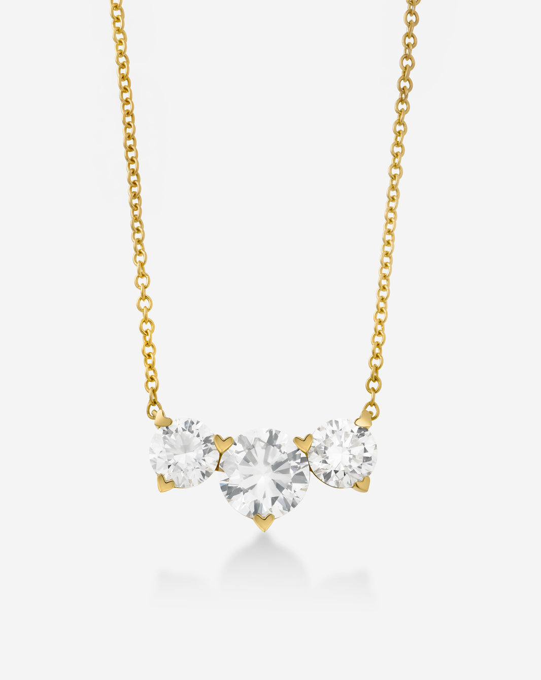 Lab Diamond Cluster Pendant Necklace