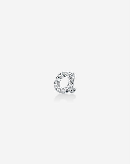 Mini Letter Pavé Stud