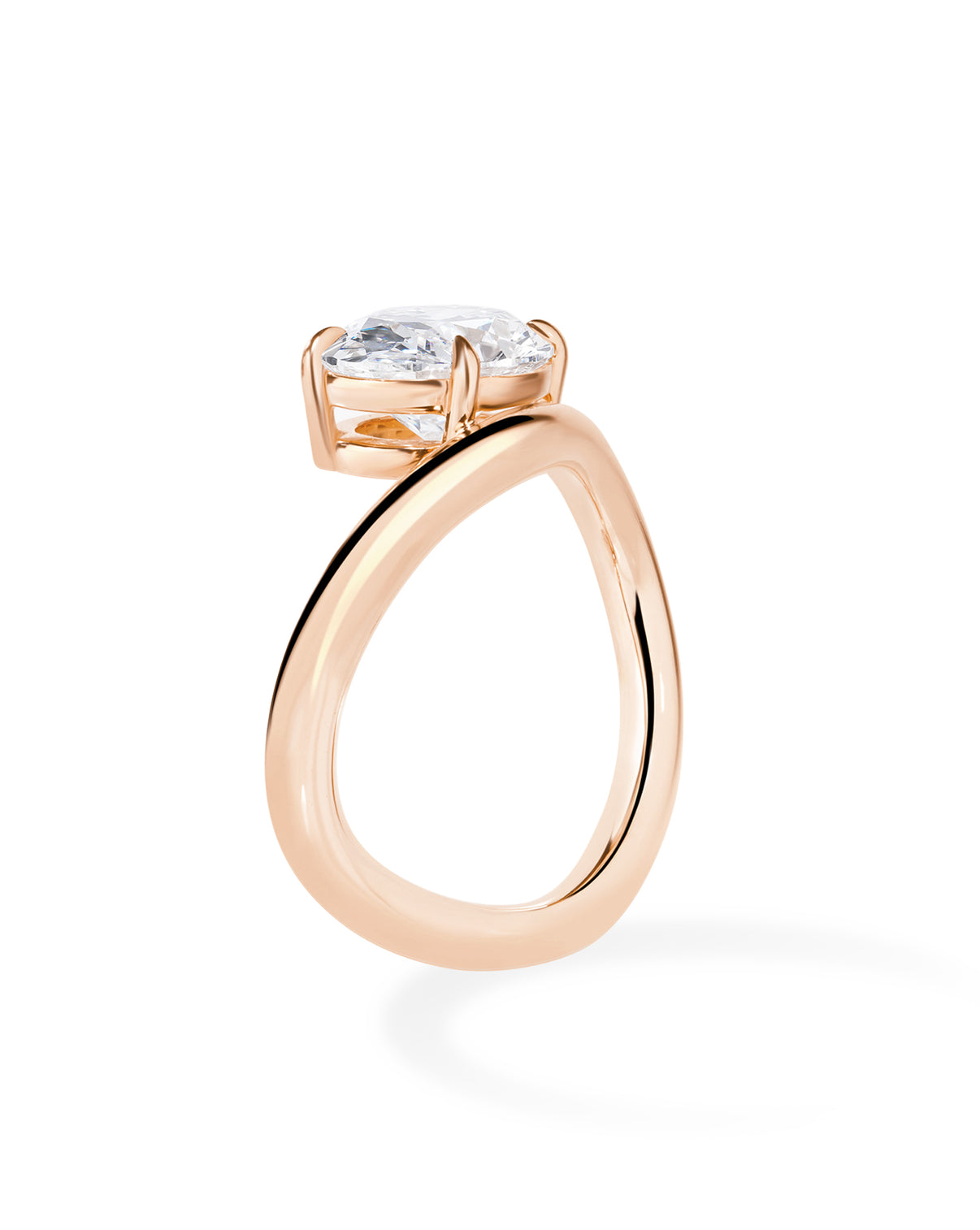 Wave Oval 14K Rose Gold
43204284842072