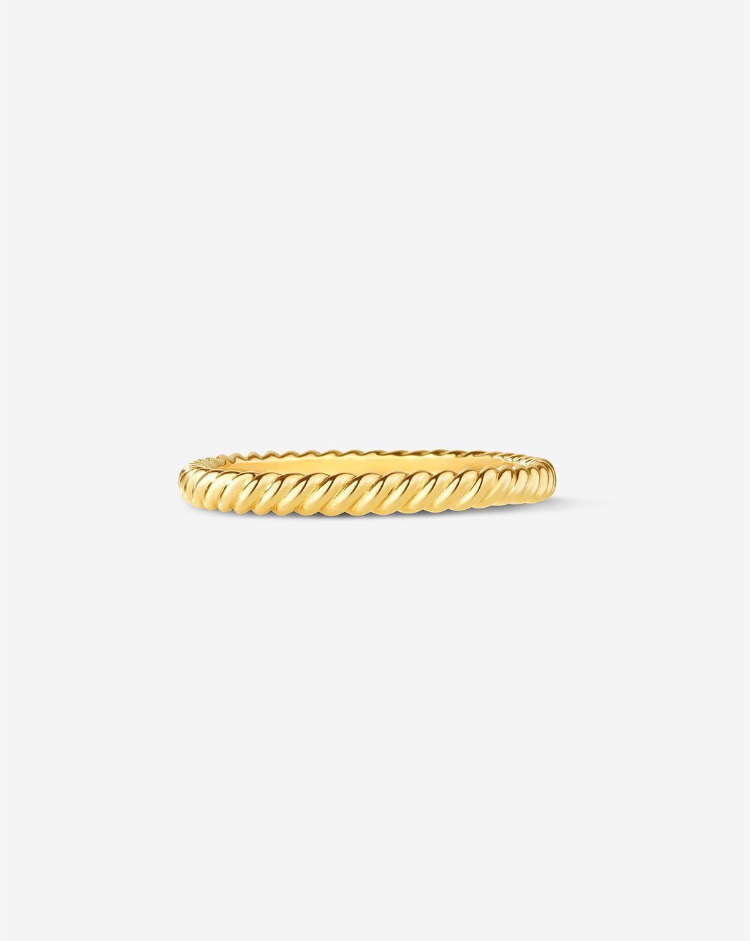 Twisted Wedding Band 14k Yellow Gold