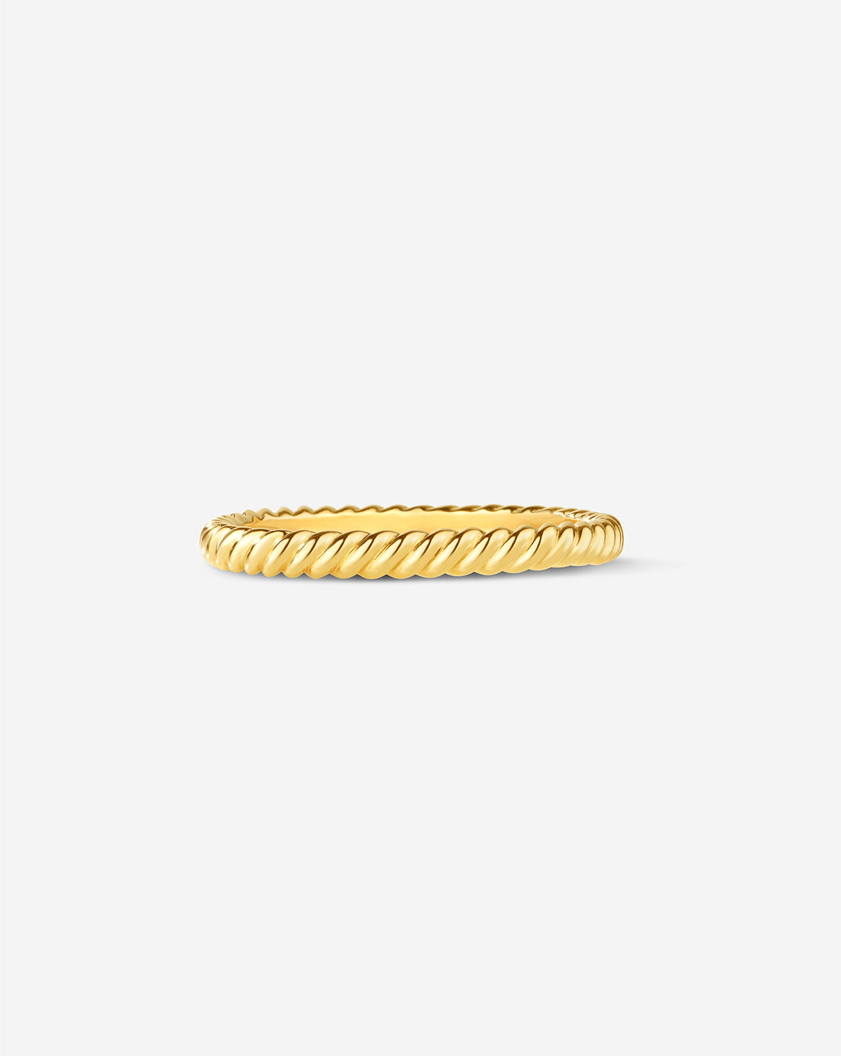 Twisted Wedding Band 14k Yellow Gold