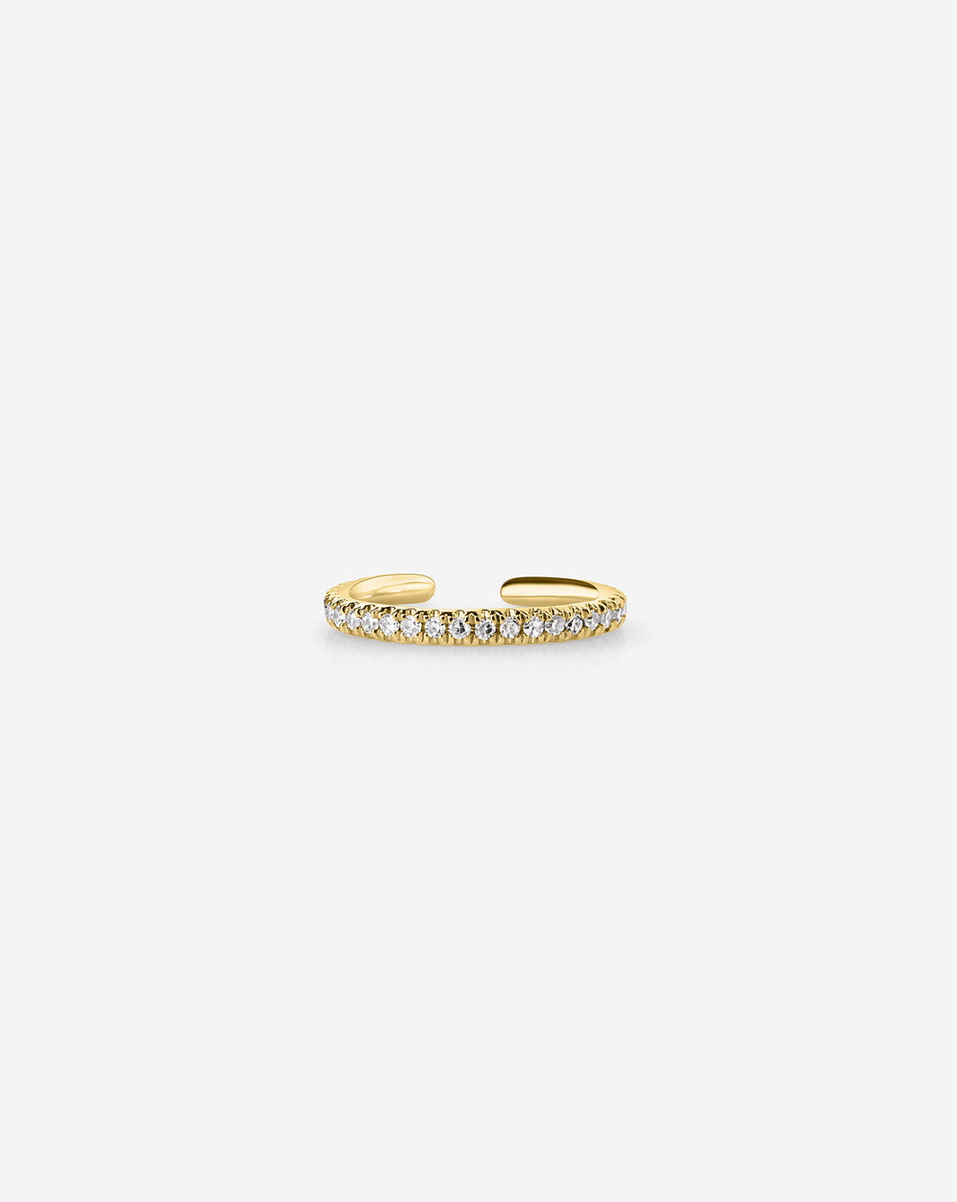 Ring Concierge Earrings 14k Yellow Gold Diamond Ear Cuff
