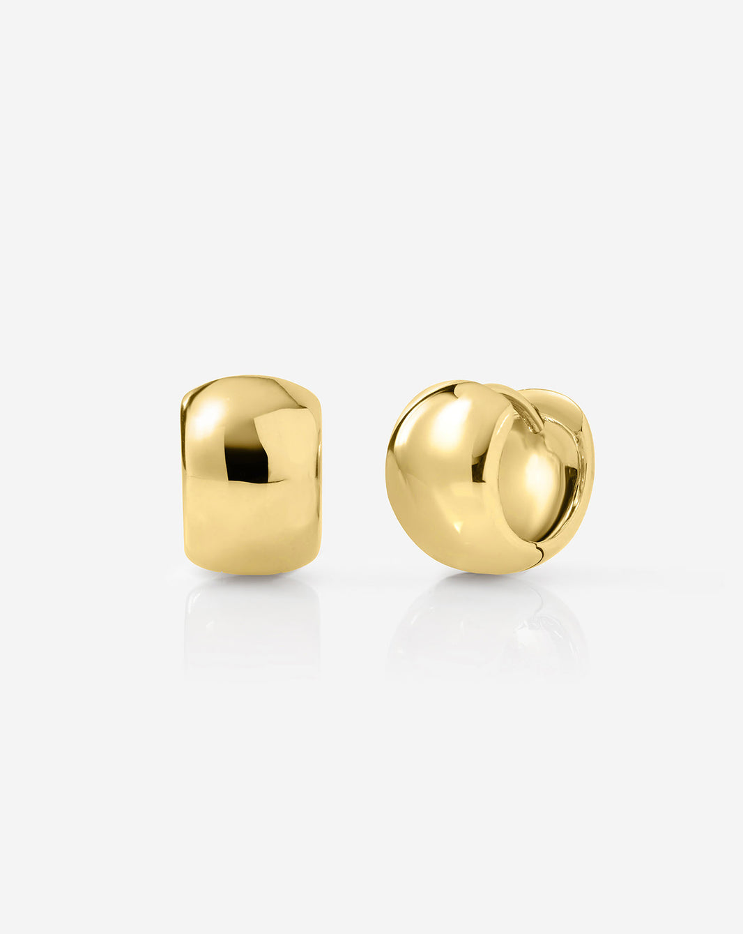 Ring Concierge Bold Gold Cloud Huggies 14k Yellow Gold