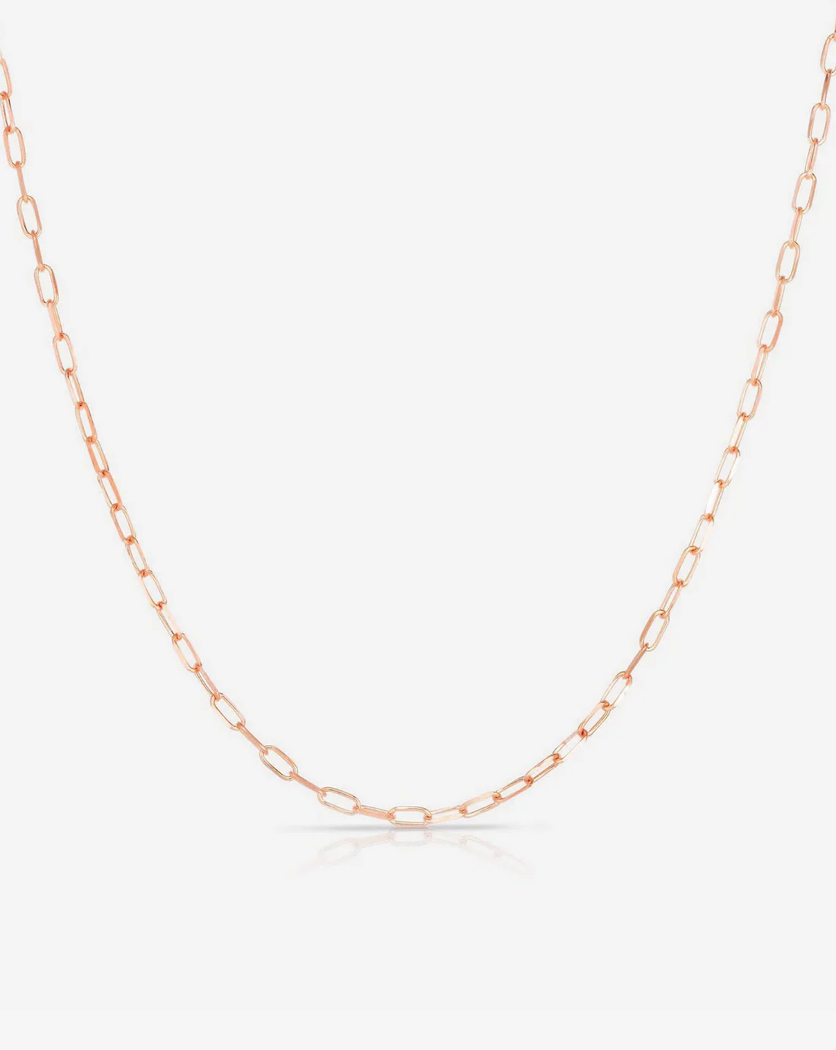 Ring Concierge Necklaces 14k Rose Gold Mini Link Chain Necklace