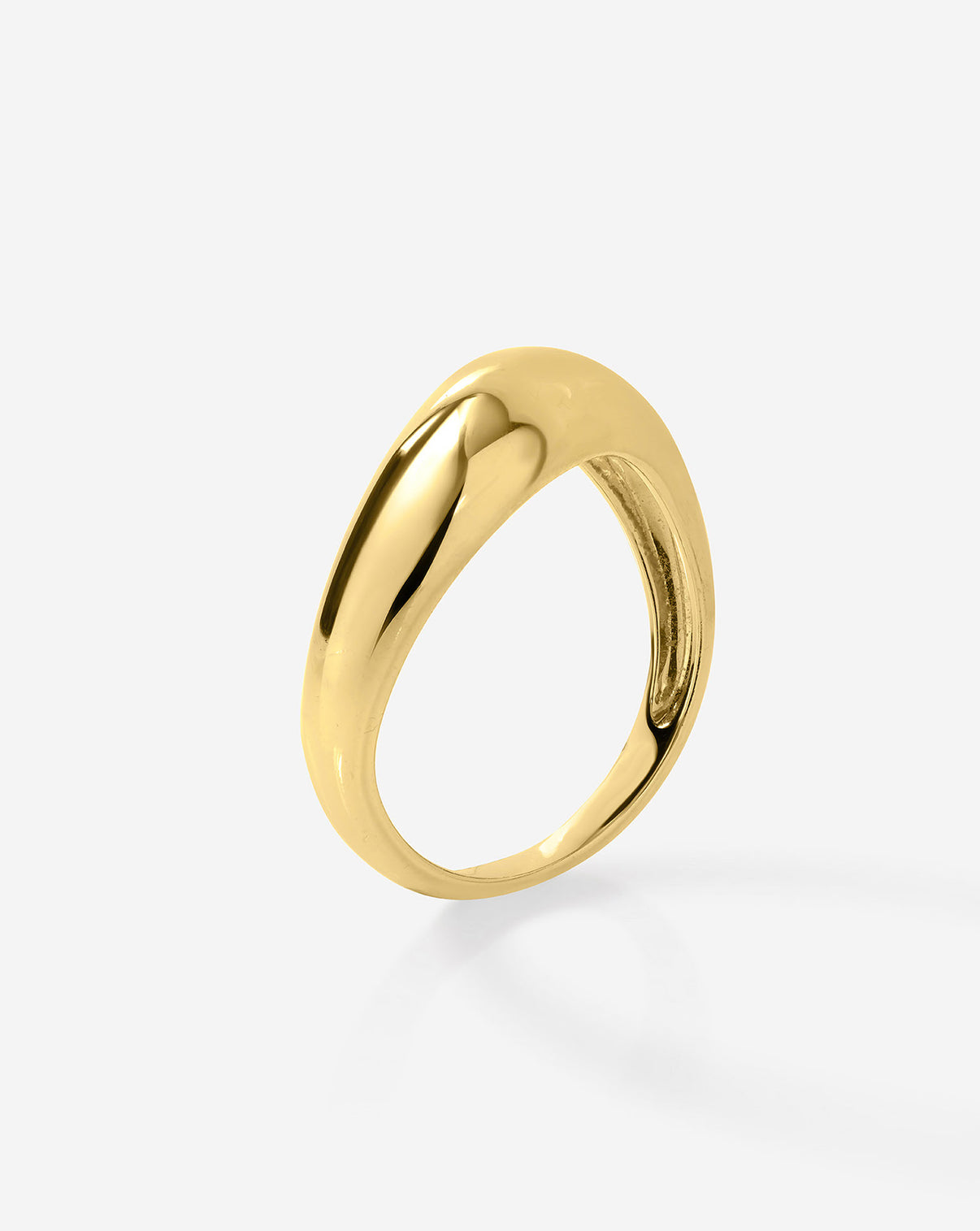 Ring Concierge Movement Cloud Ring 14k Yellow Gold side view
