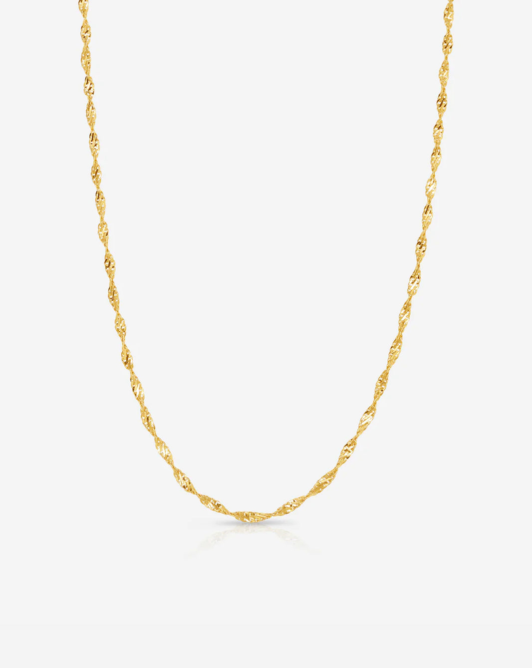 Twisted Dorica Chain Necklace in yellow gold product still image