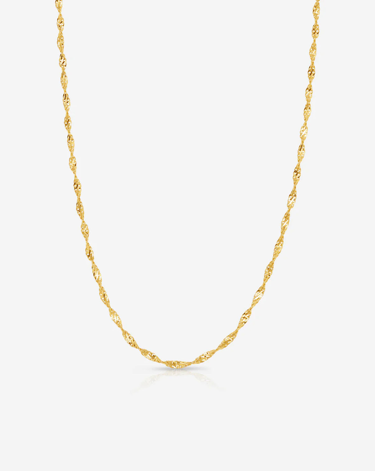 Twisted Dorica Chain Necklace in yellow gold product still image