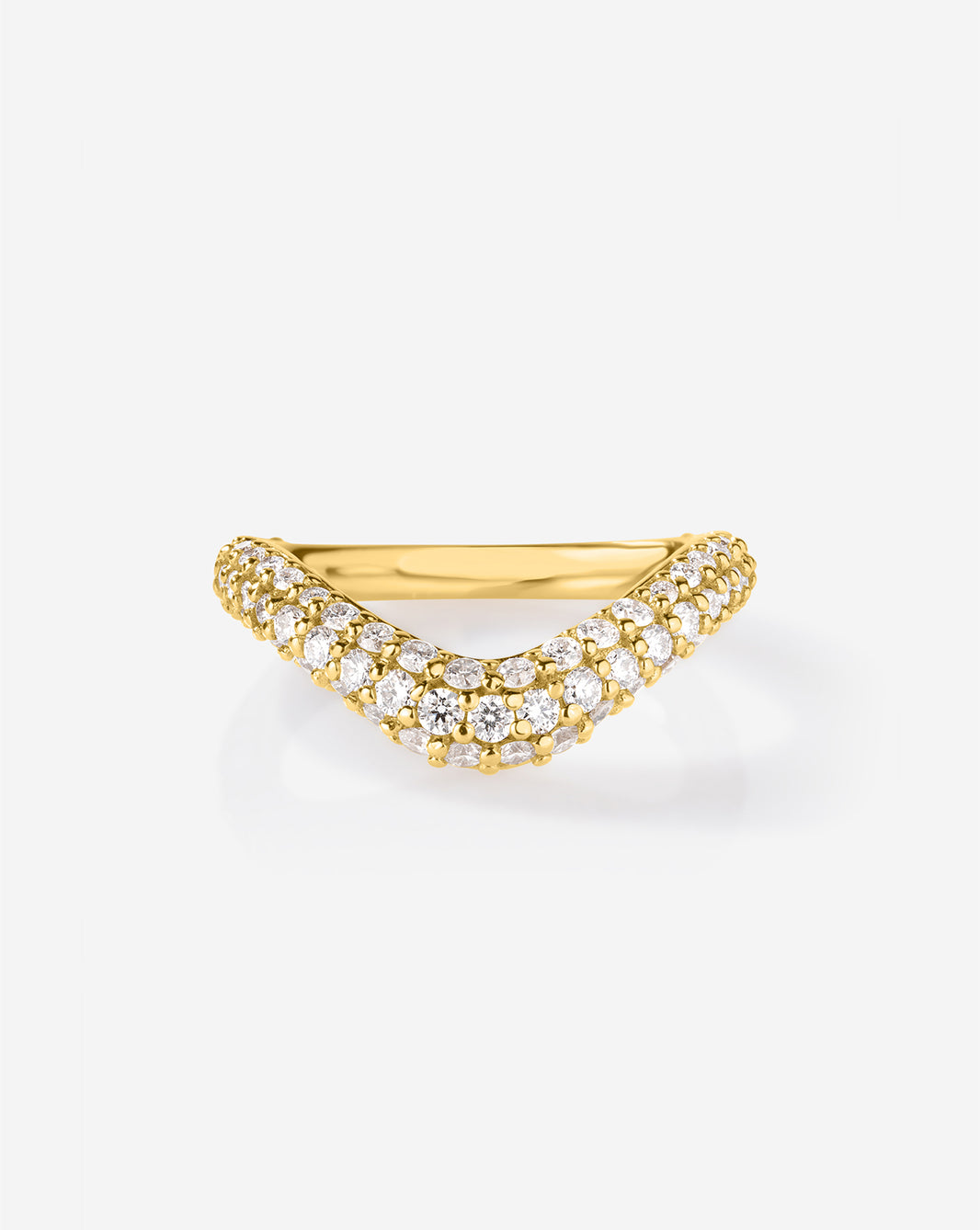 Pavé Nest Wedding Band