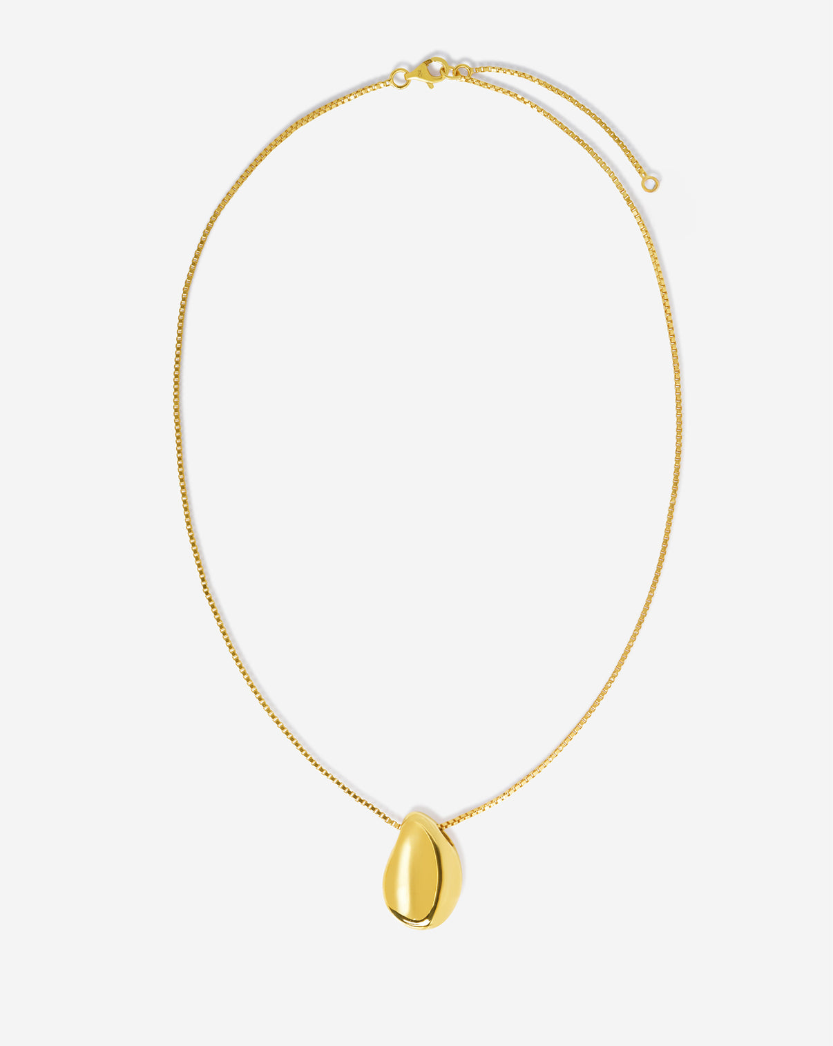 Molten inspired pendant necklace in YG
