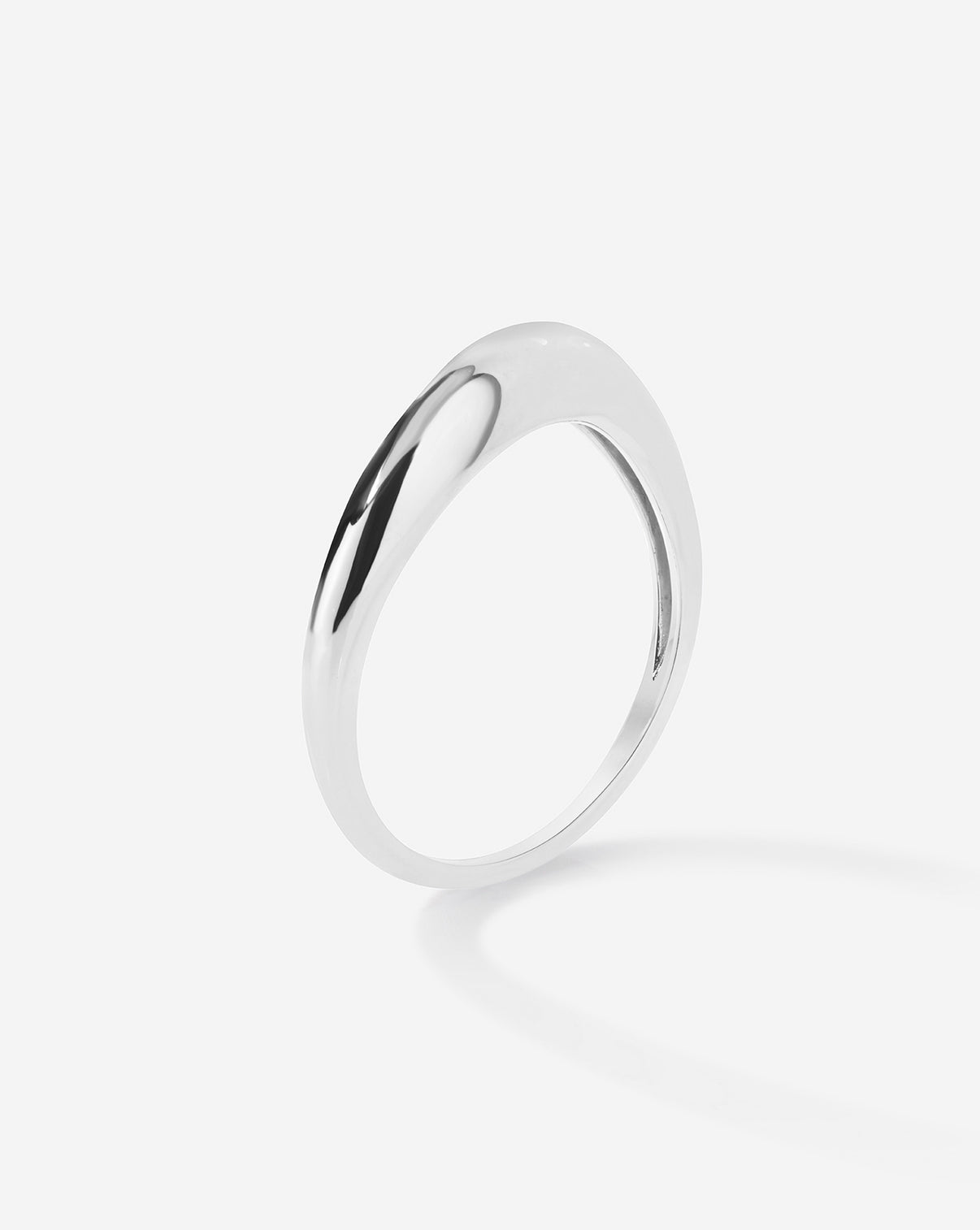 Petite Movement Cloud Ring against white background side view
sterling silver