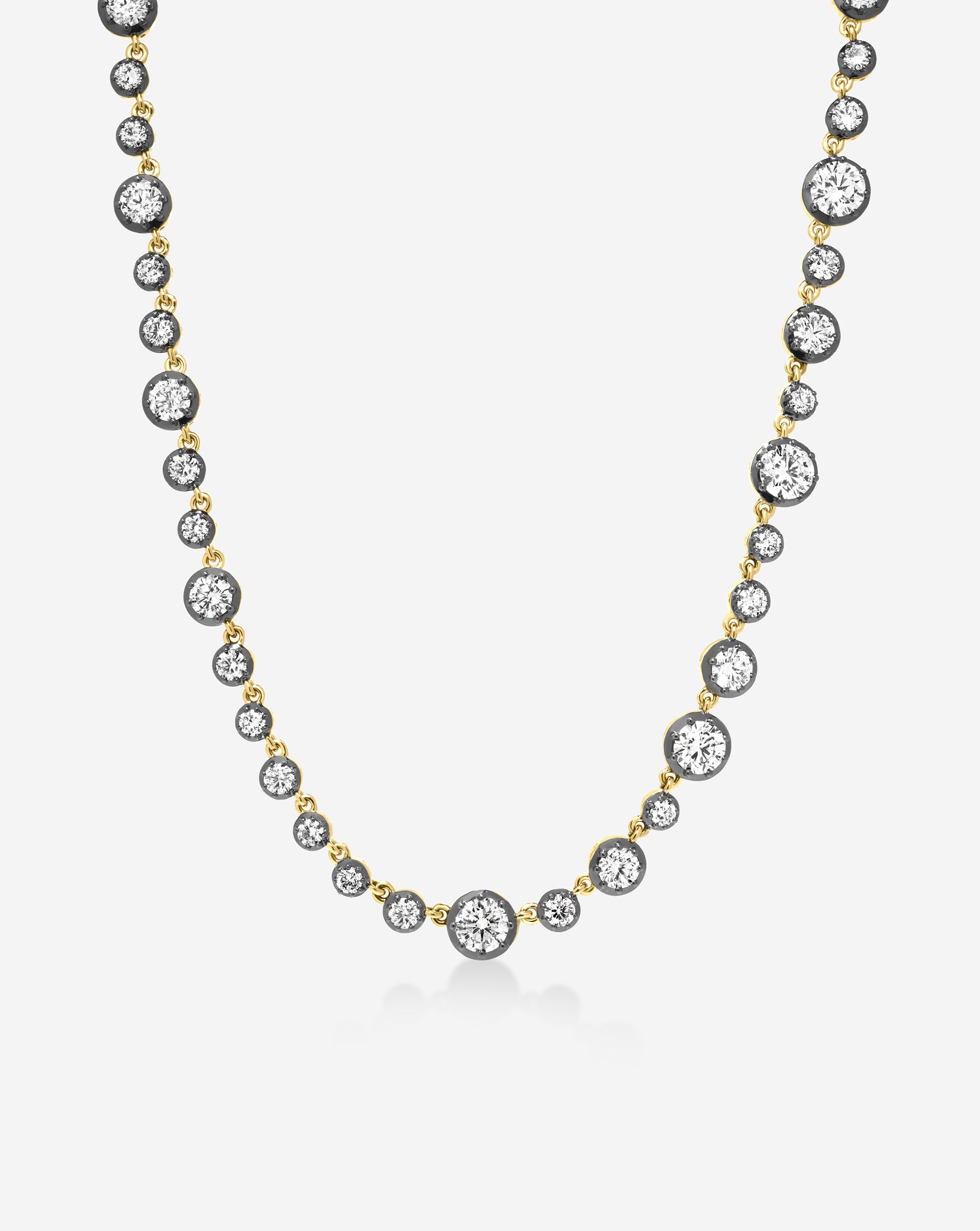 Georgian Lab Diamond Tennis Necklace – Ring Concierge