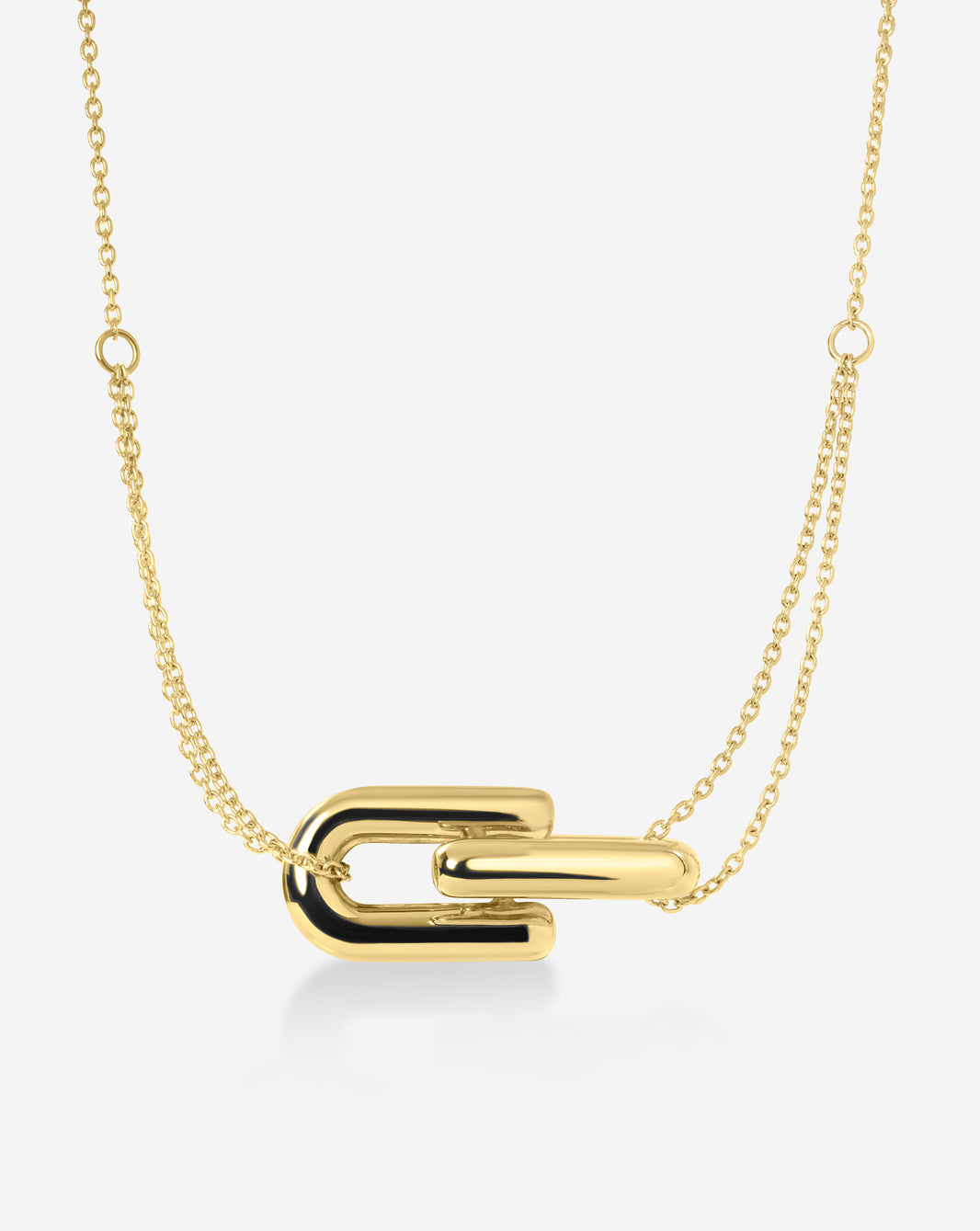 Ring Concierge Link Chain Necklace in 14k Gold - Holiday Collection