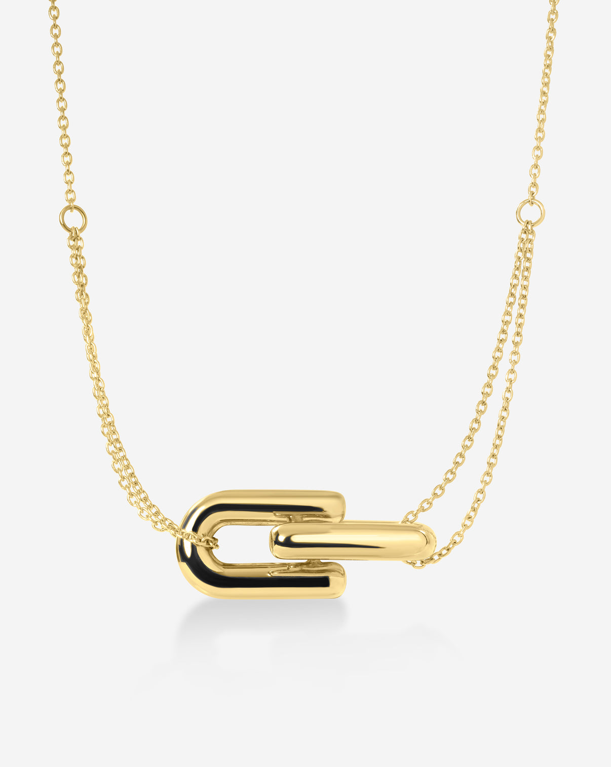 Ring Concierge Link Chain Necklace in 14k Gold - Holiday Collection