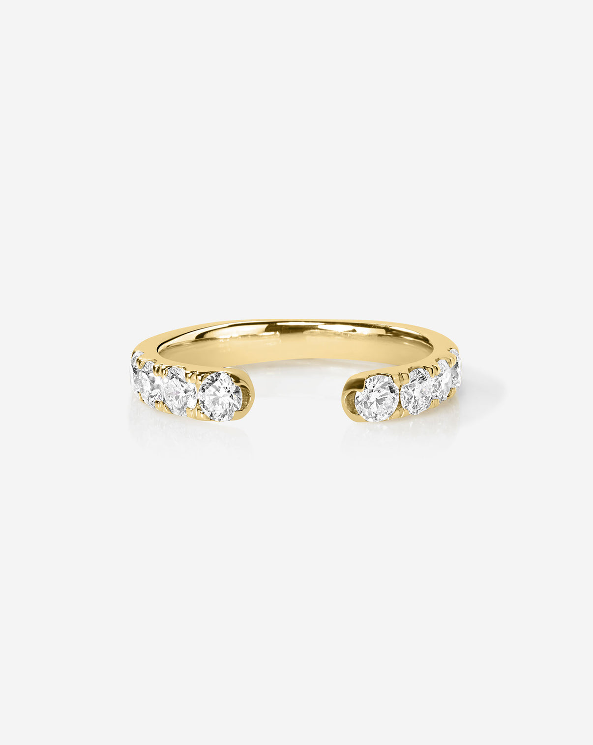 Open Diamond Band in 14K Yellow Gold