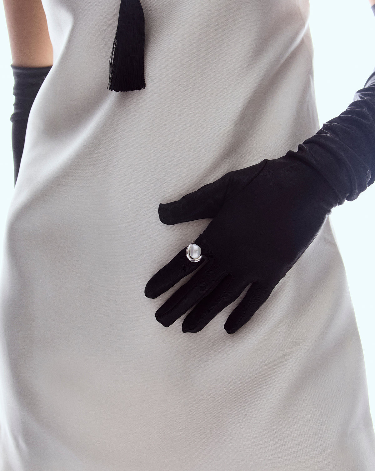 Coco Pearl Ring perfect for holiday celebrations, adding festive elegance to special gatherings