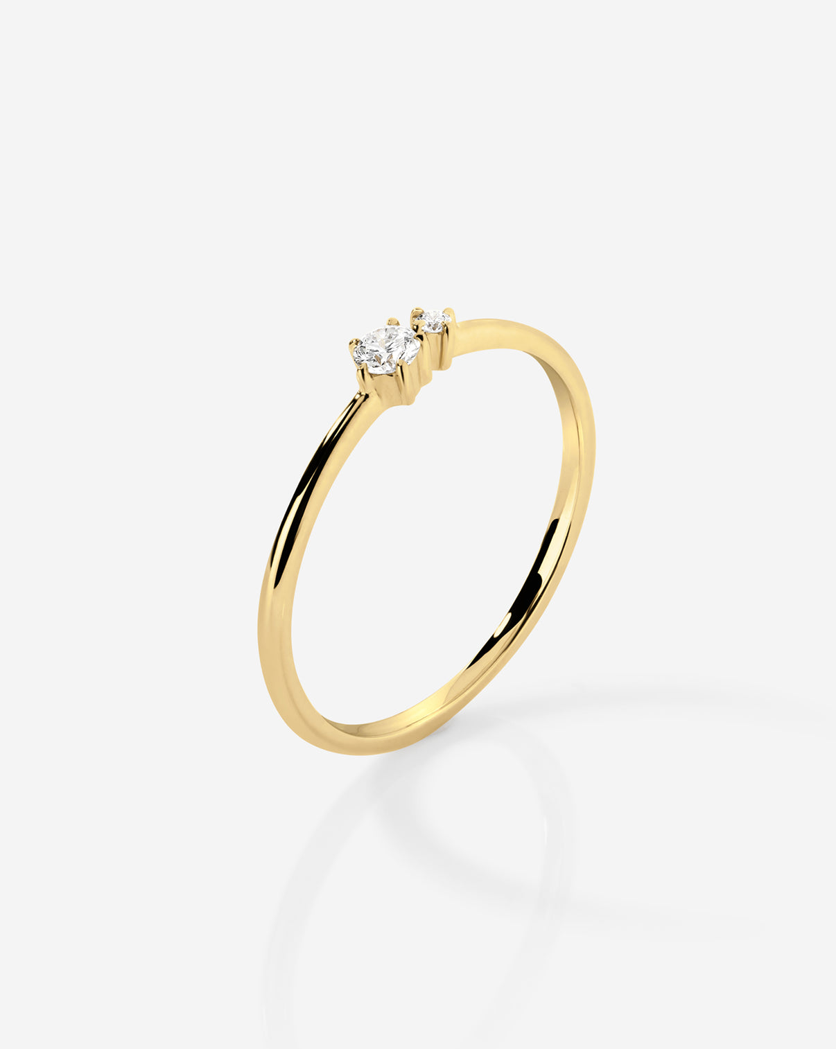Ring Concierge Double Diamond Ring side view - Holiday Gifting Collection