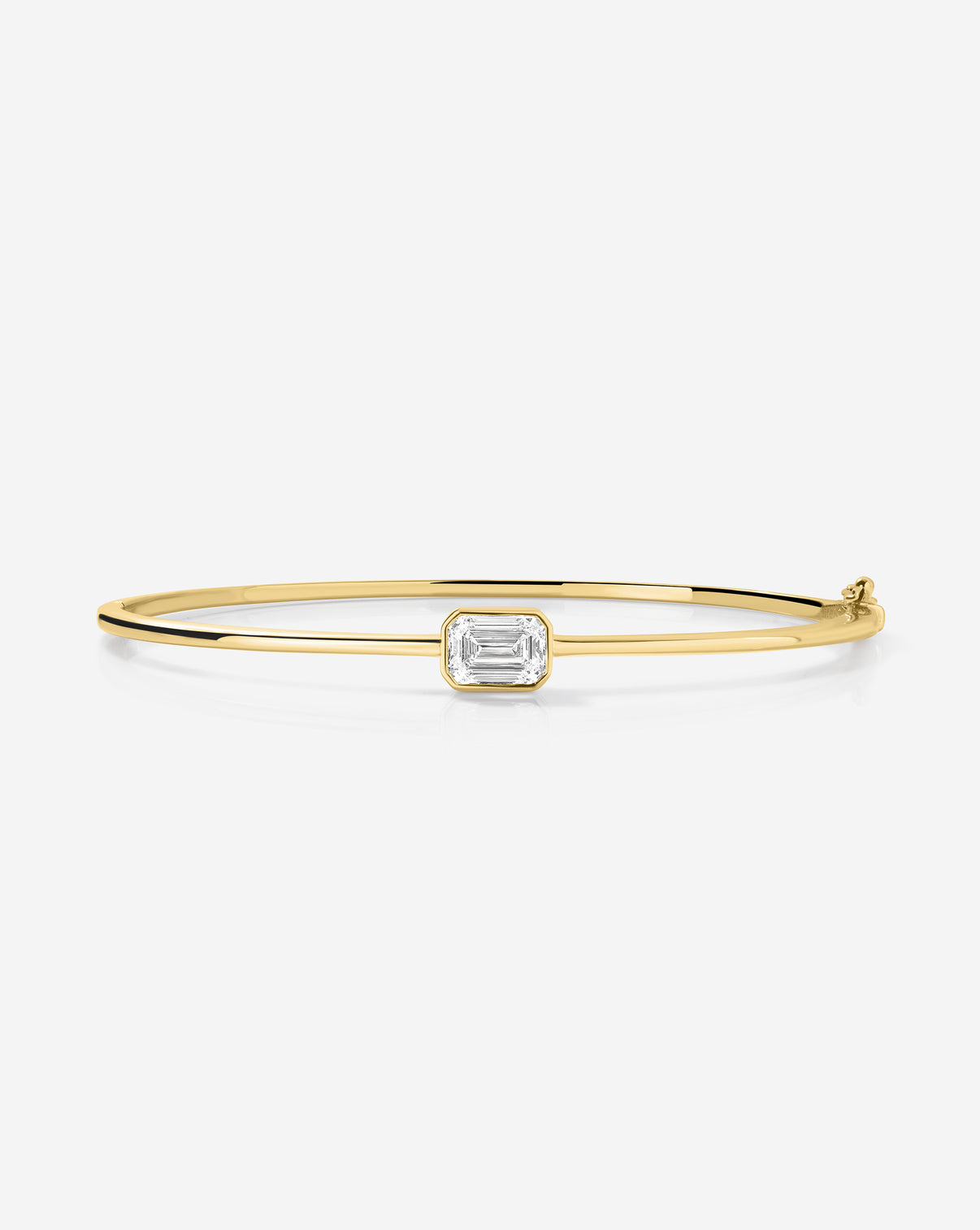 Ring Concierge emerald bangle bracelet from Holiday Collection in 14k gold 