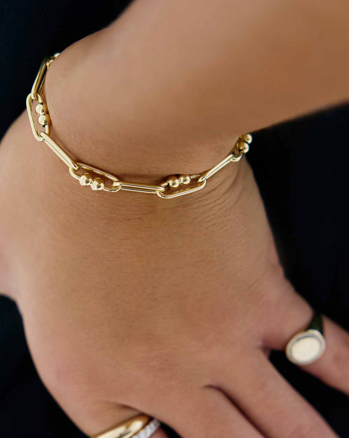 Ring Concierge Link Chain Bracelet secure clasp, Holiday Collection luxury gift