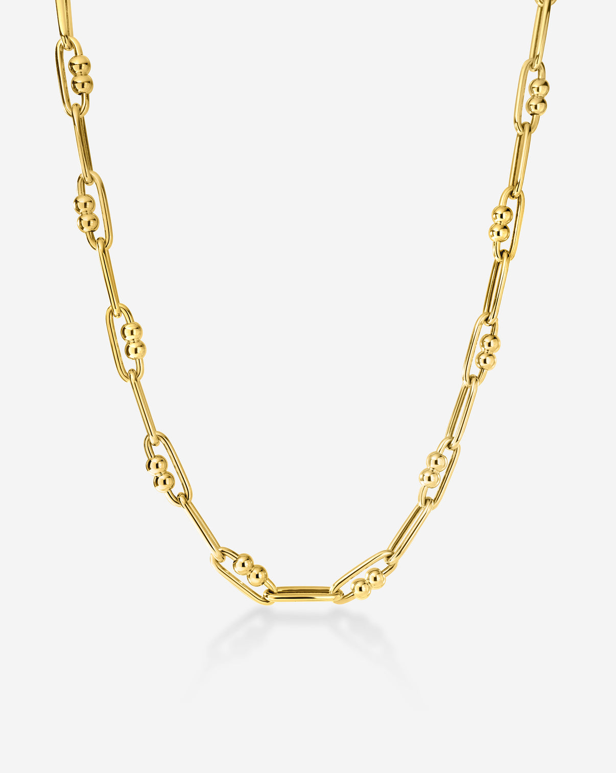  Ring Concierge Link Chain Necklace from Holiday Collection - 14k gold chain necklace displayed on white background