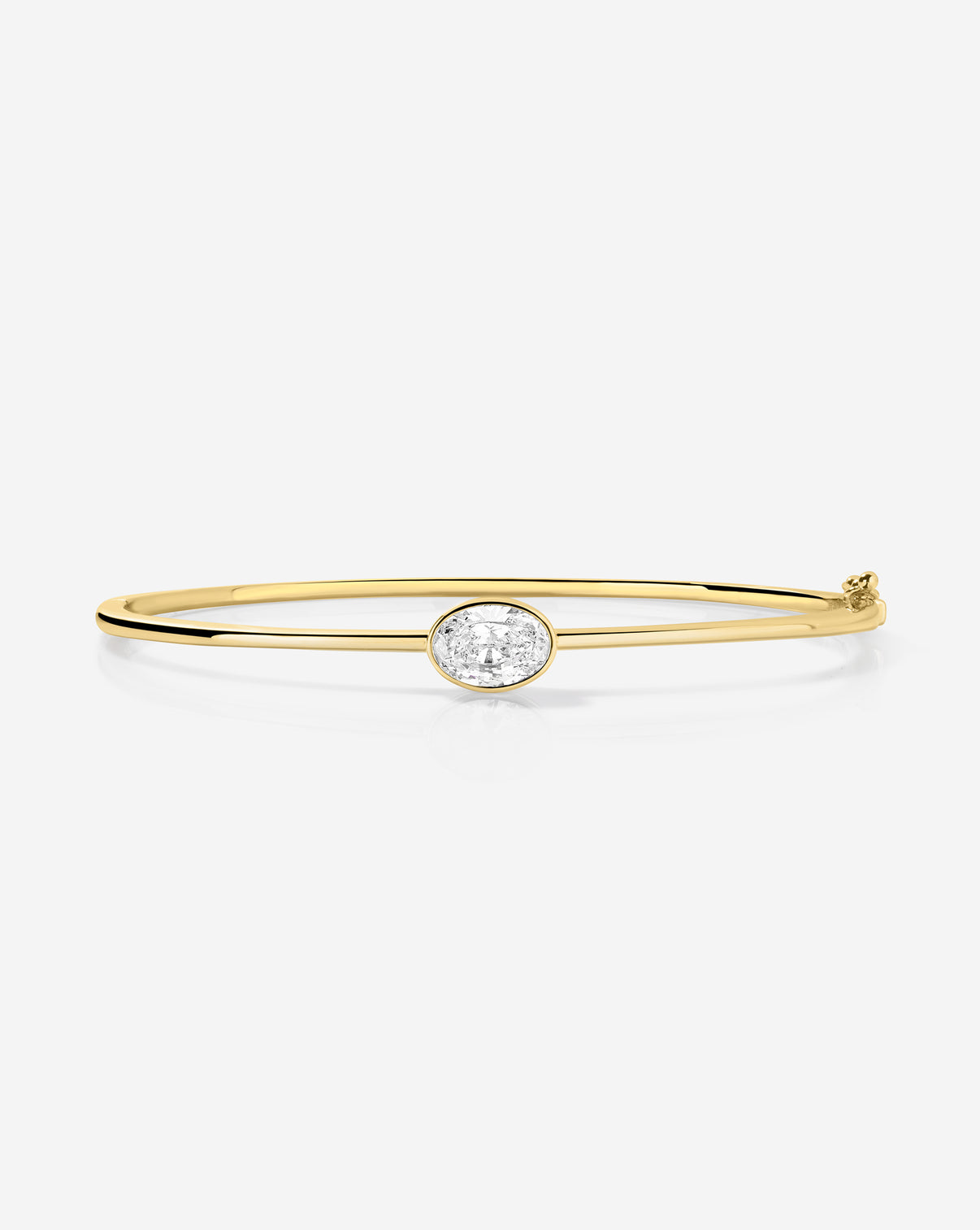 Ring Concierge Oval Bangle from Holiday Collection - 14k gold bracelet with elegant oval design