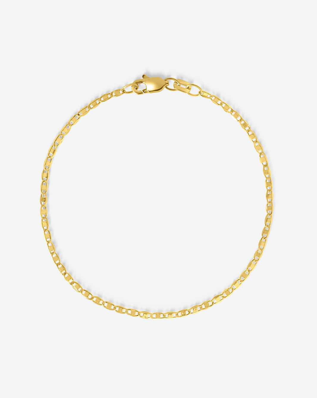 14k hollow gold Valentino Bracelet by Ring Concierge with lobster clasp - Holiday Collection