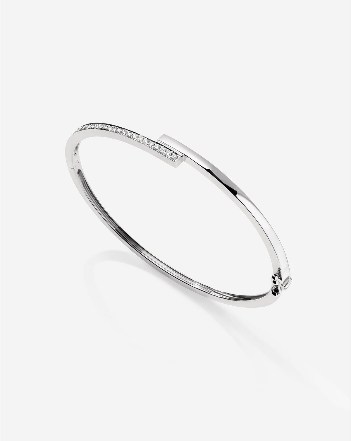 Round Half Diamond Wrap Bangle product shot emphasizing the premium quality and elegant design