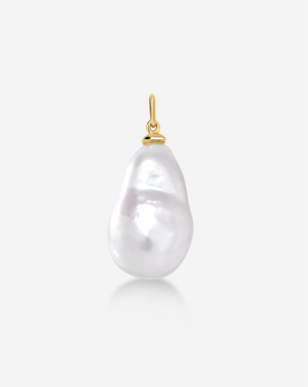 Pearl Huggie Charm