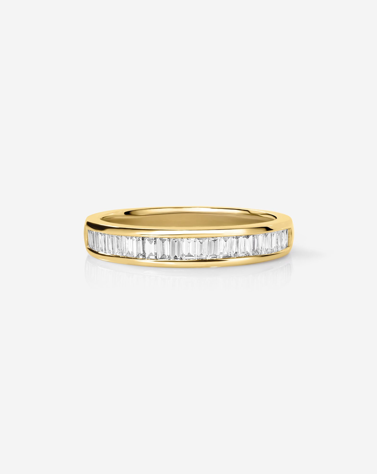 Baguette Diamond Channel Set Half Band