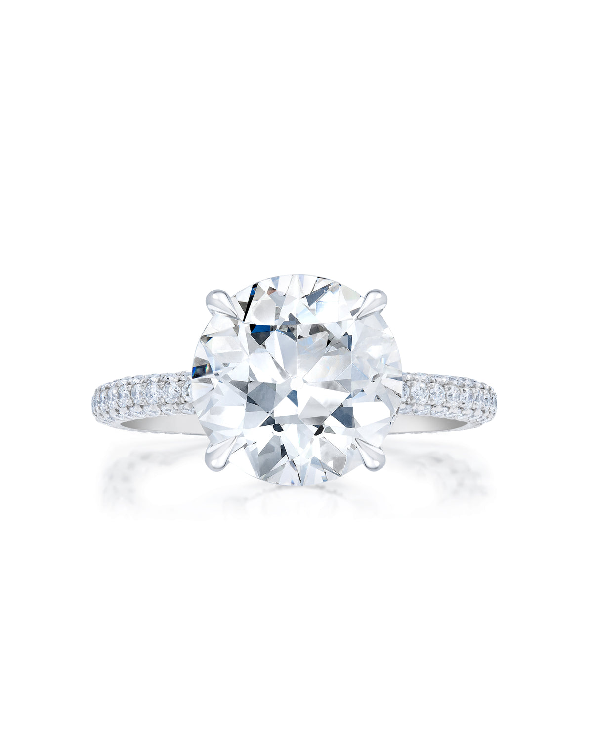 Pavé Cloud Antique Round in PLT 42305965228120