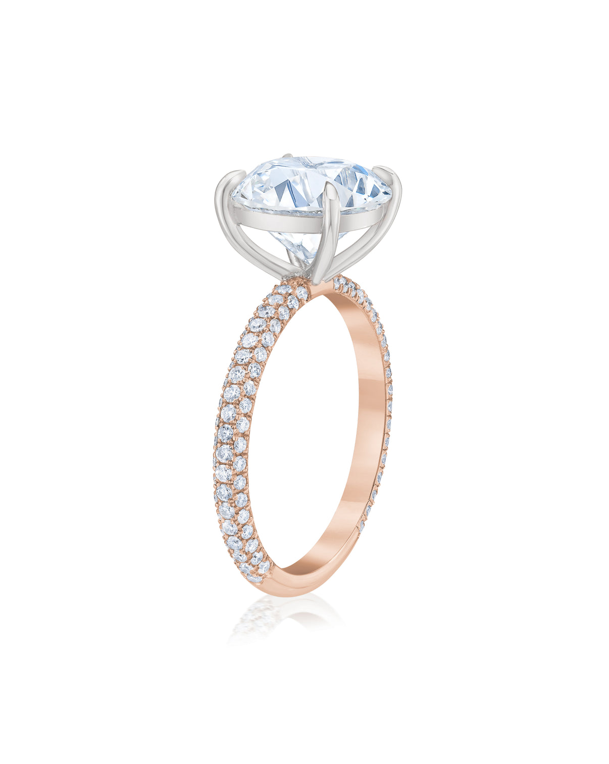 Pavé Cloud Antique Round in RG 42305965359192