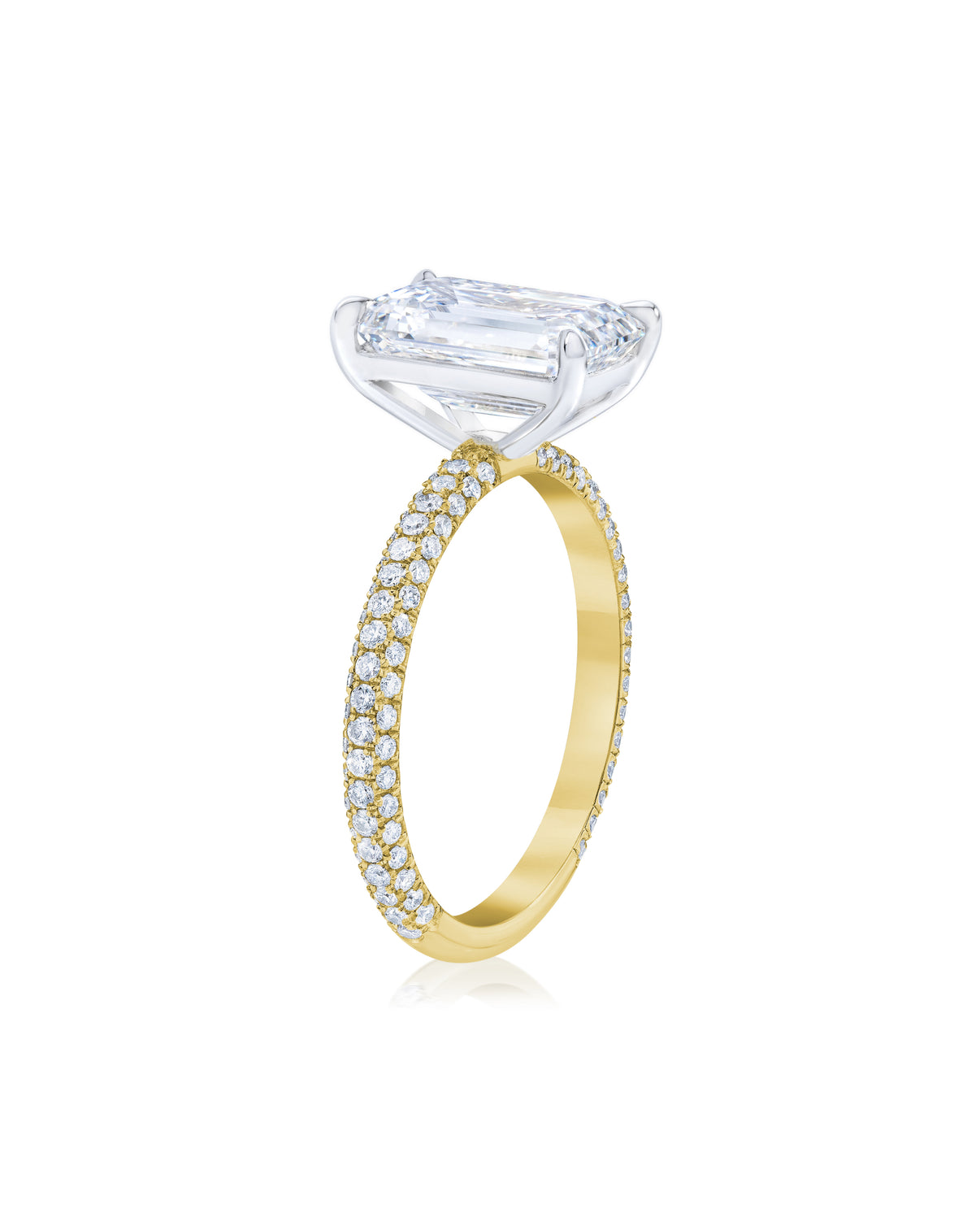 Pavé Cloud Emerald in YG 42305964310616