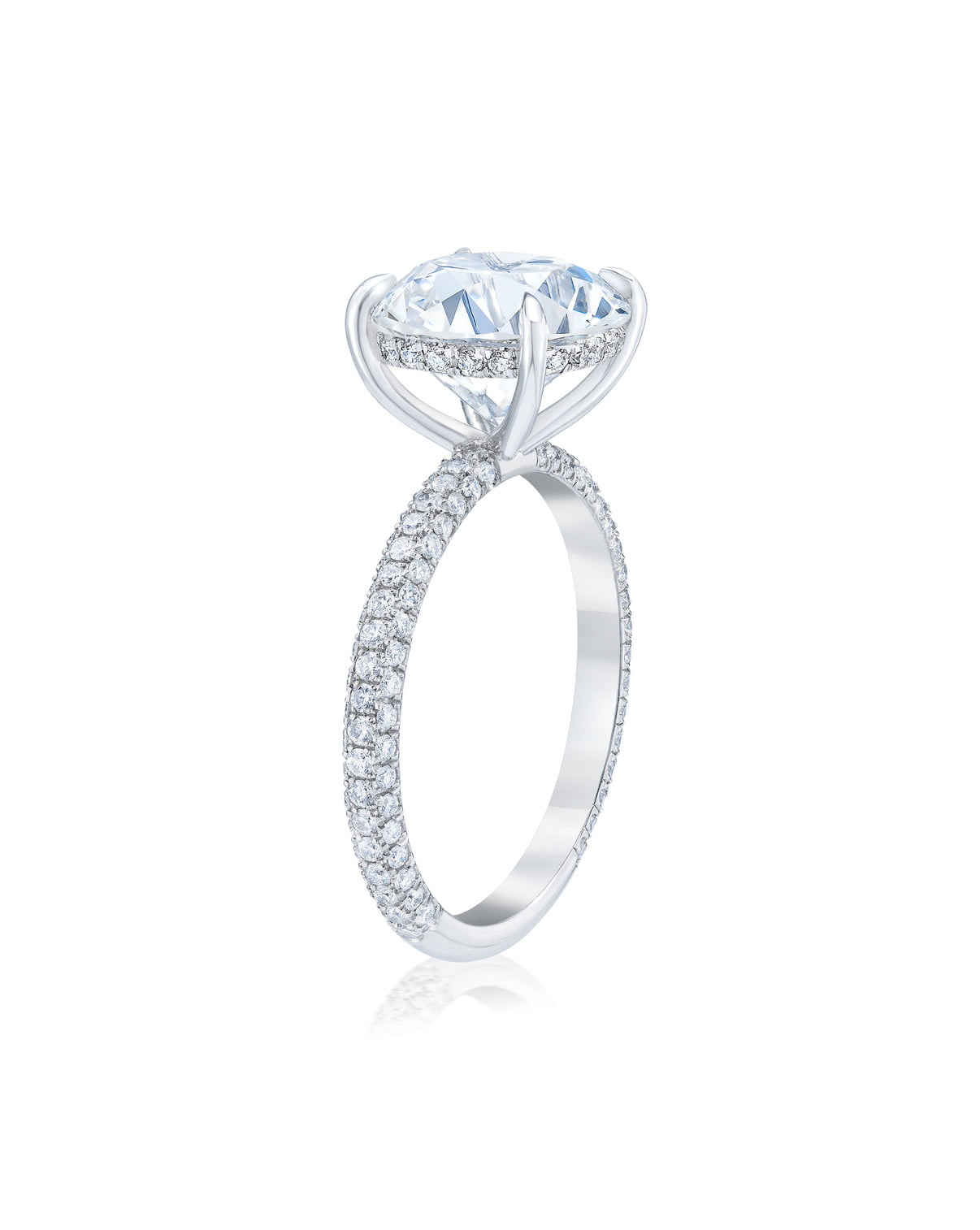 Pavé Cloud Antique Round in PLT + HH 42305965260888