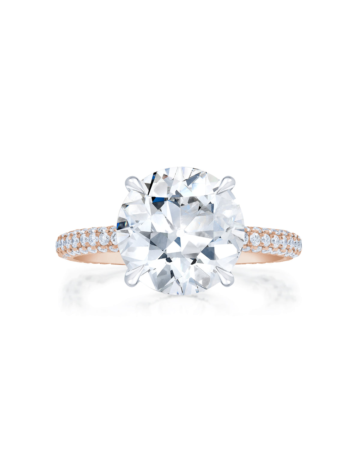 Pavé Cloud Antique Round in RG + HH 42305965391960