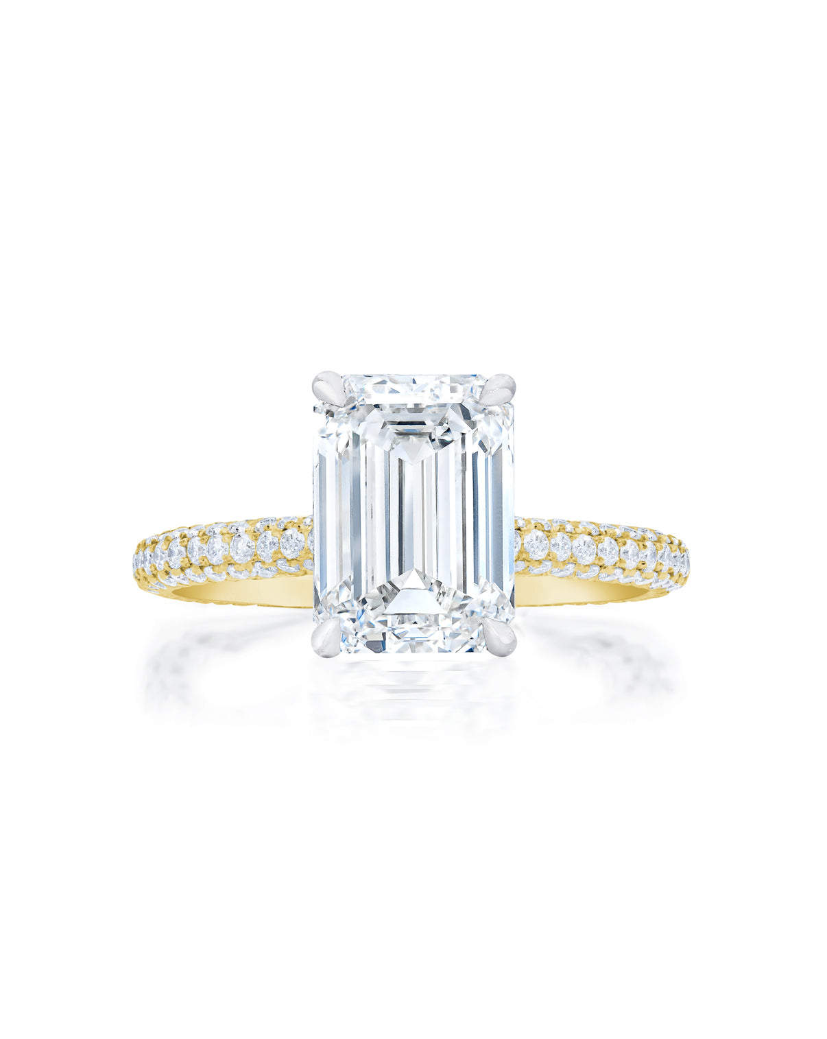 Pavé Cloud Emerald in YG + HH 42305964343384