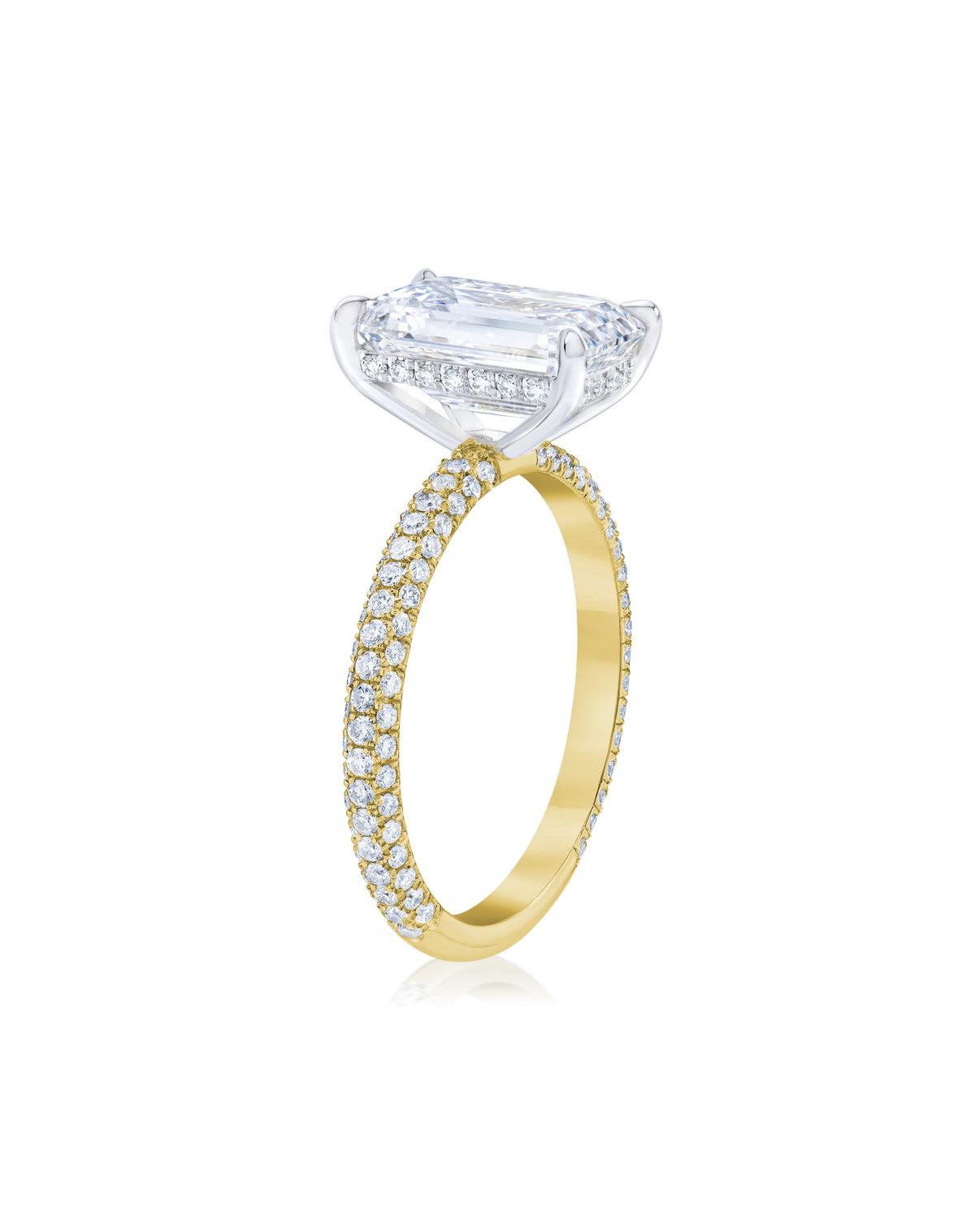 Pavé Cloud Emerald in YG + HH 42305964343384