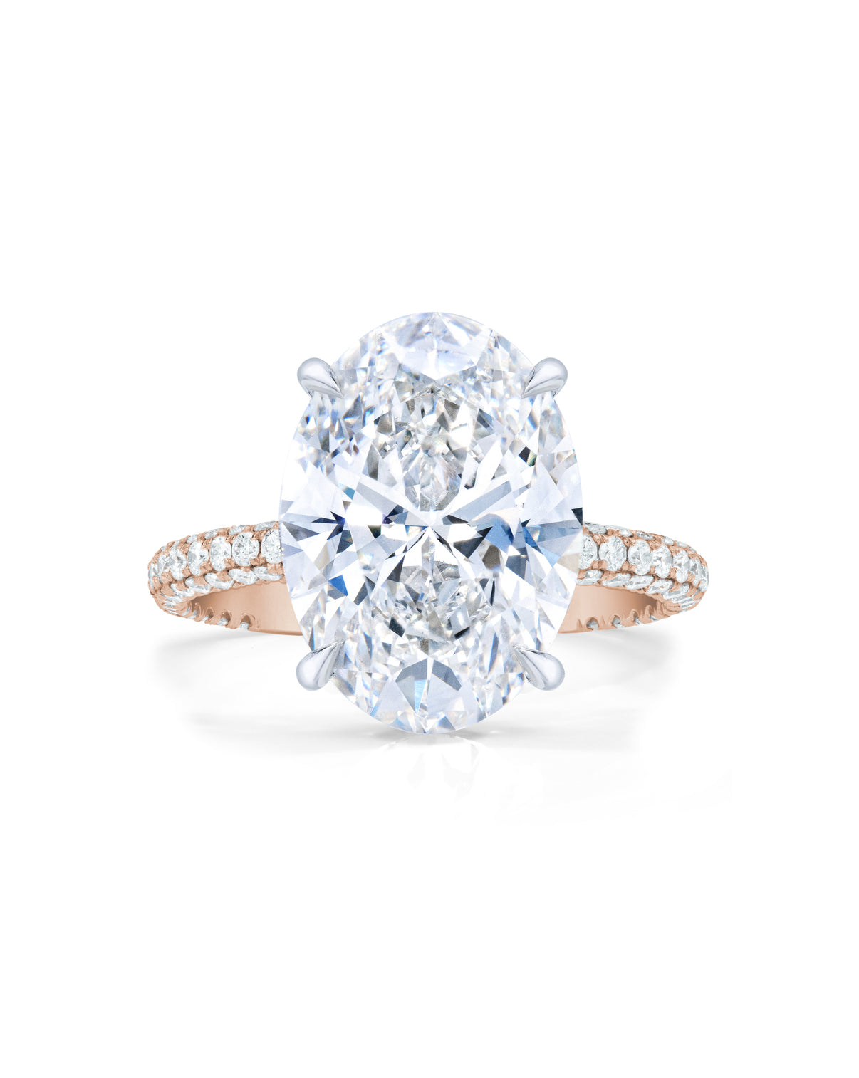 Pavé Cloud Oval in RG + HH 42305964015704