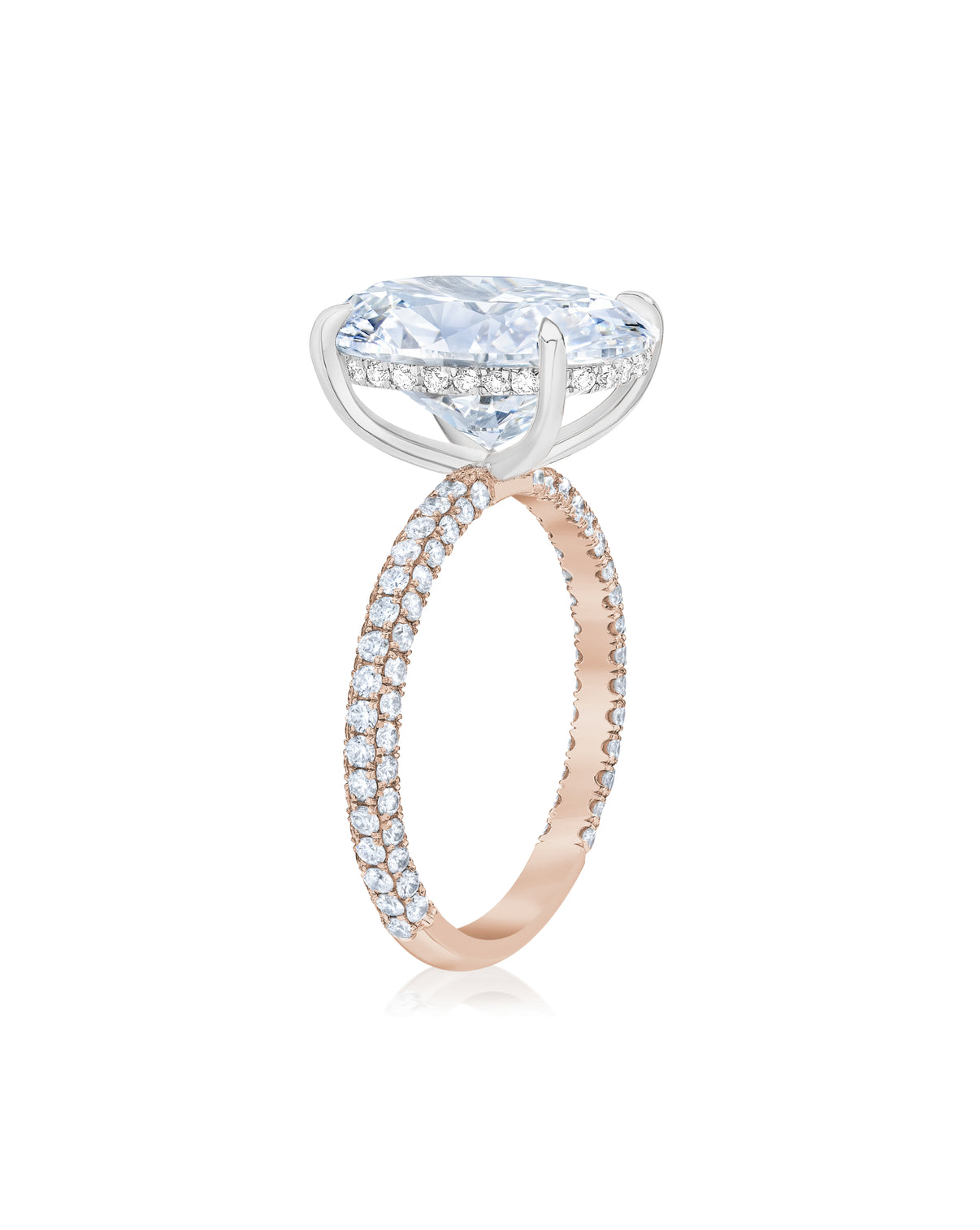 Pavé Cloud Oval in RG + HH 42305964015704