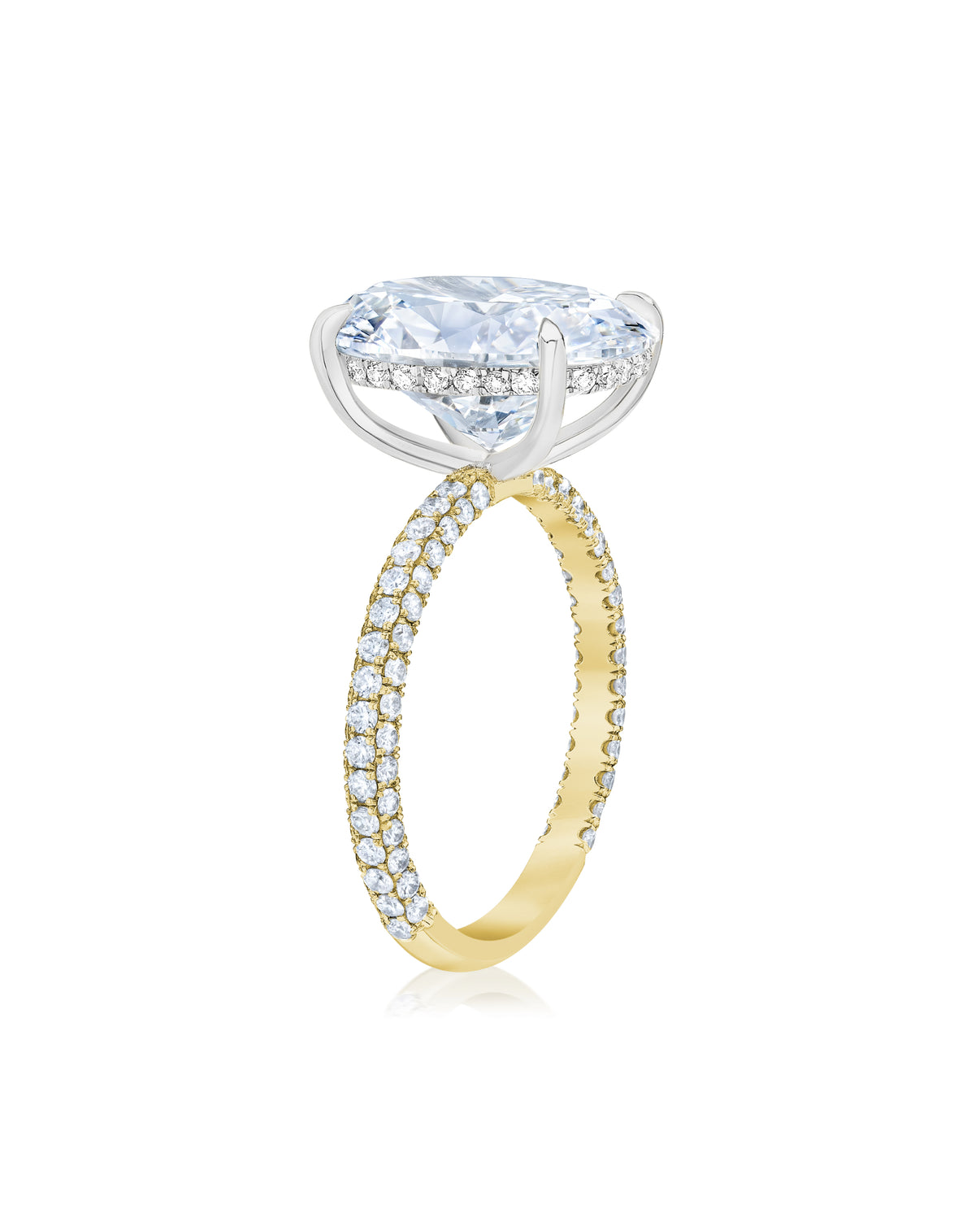 Pavé Cloud Oval in YG + HH 42305963950168