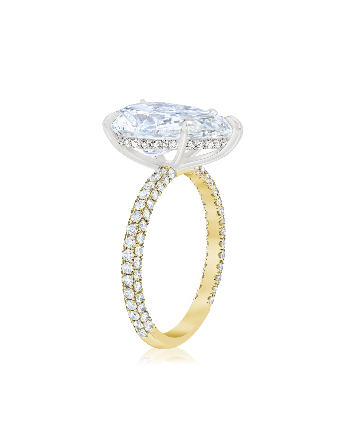 Pavé Cloud Pear in YG + HH 42305964539992