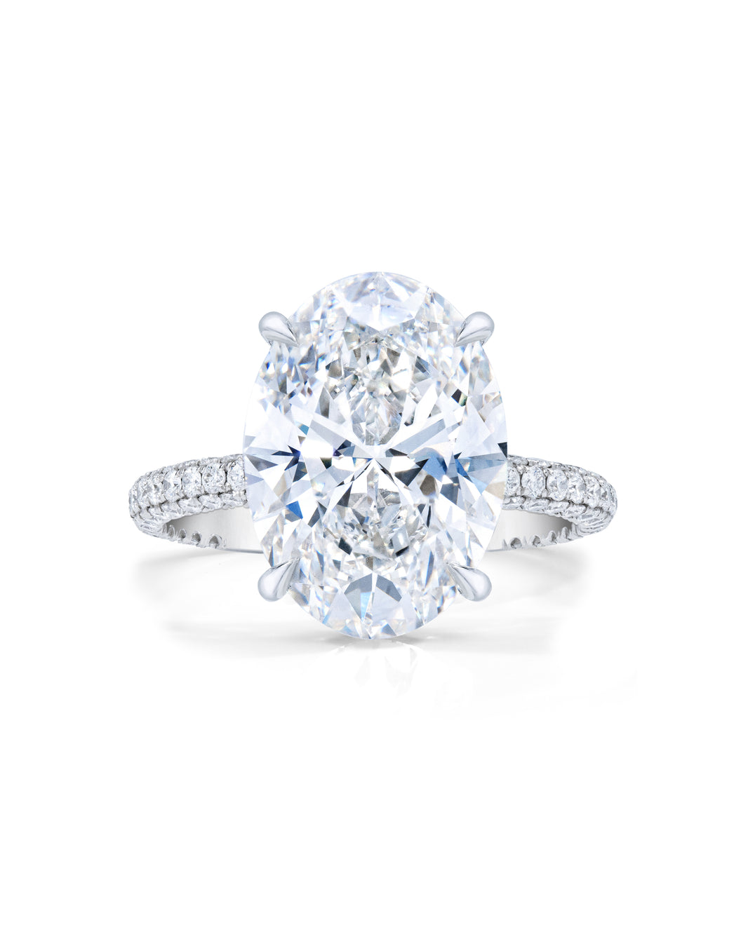 Pavé Cloud Oval in PLT 42305963851864