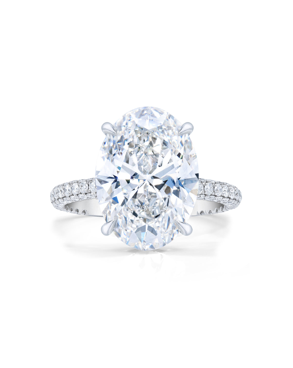 Pavé Cloud Oval in PLT 42305963851864