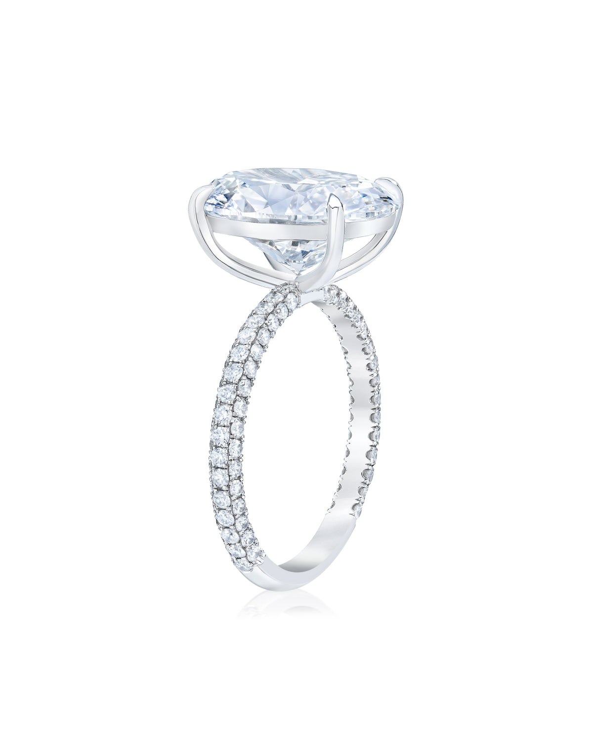 Pavé Cloud Oval in PLT 42305963851864